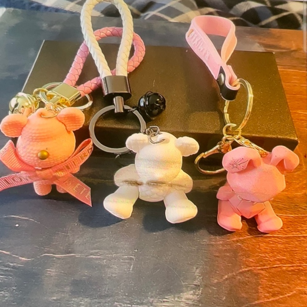 Set of 3 keychains